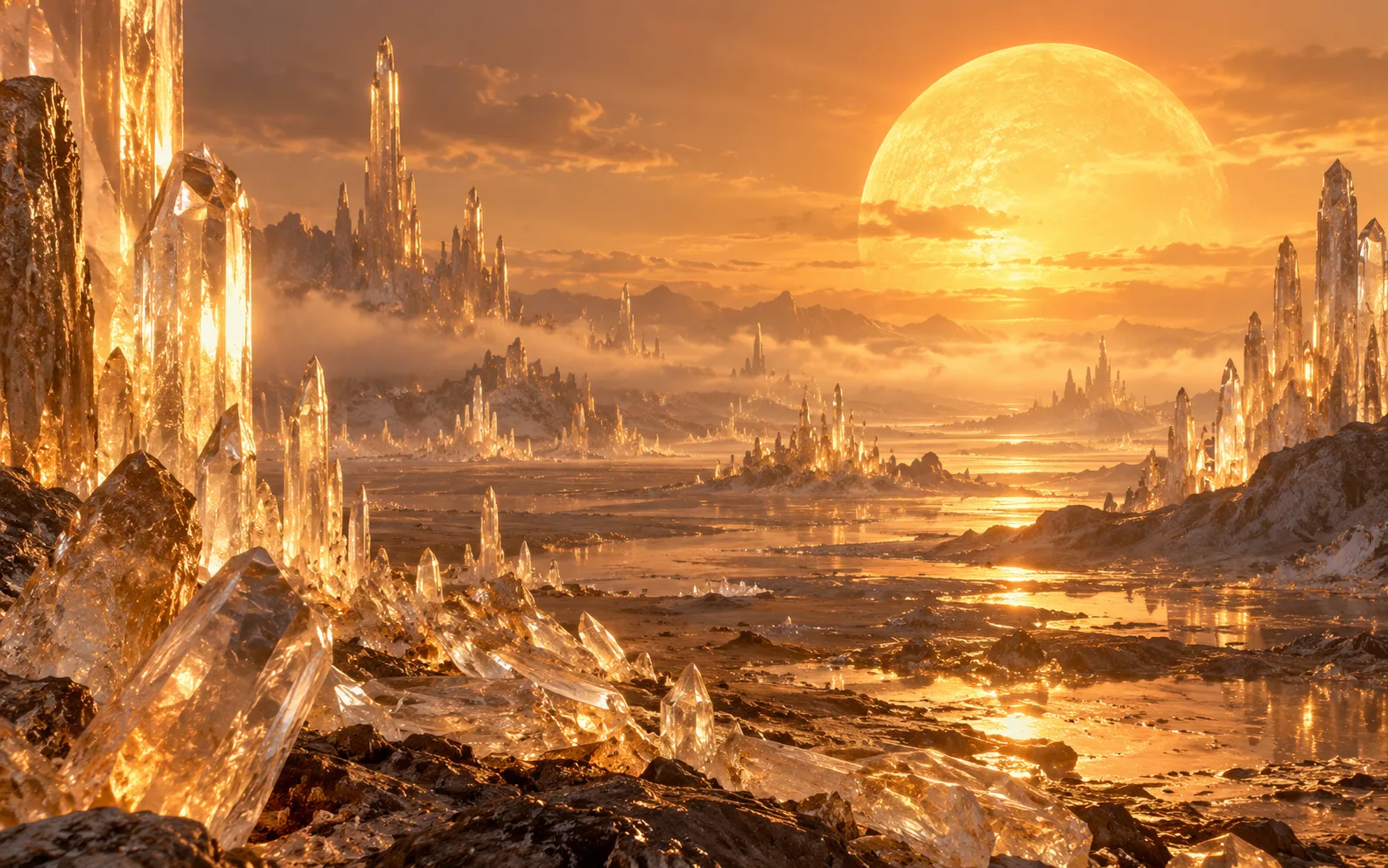 Imagined landscape of The light of Arcturus