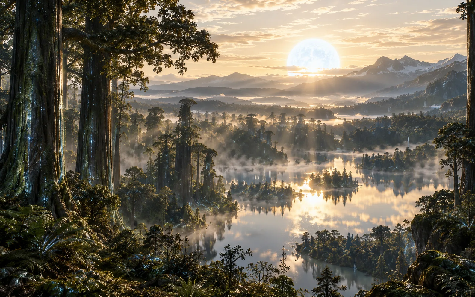 Imagined landscape of The forests of Lyra